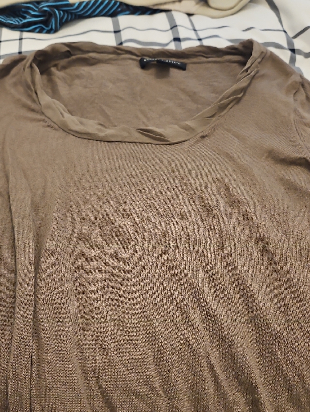 Banana Republic Women's Long Sleeve Crewneck Top in Taupe